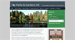 Desktop Screenshot of parksandgardens.org