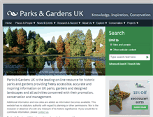 Tablet Screenshot of parksandgardens.org
